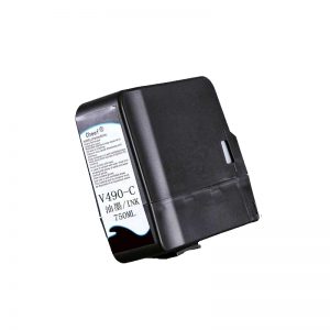 China made alternative white V490-C makeup solvent with chip make up cartridge  for Videojet inkjet printer