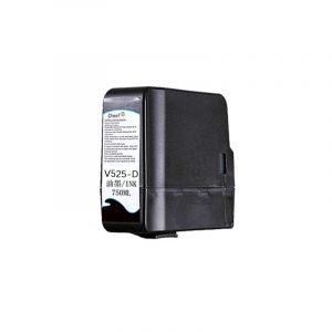 China made alternative Black V525-D makeup solvent with chip make up cartridge  for Videojet inkjet printer