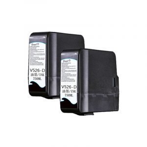 China made alternative Black V526-D makeup solvent with chip make up cartridge  for Videojet inkjet printer